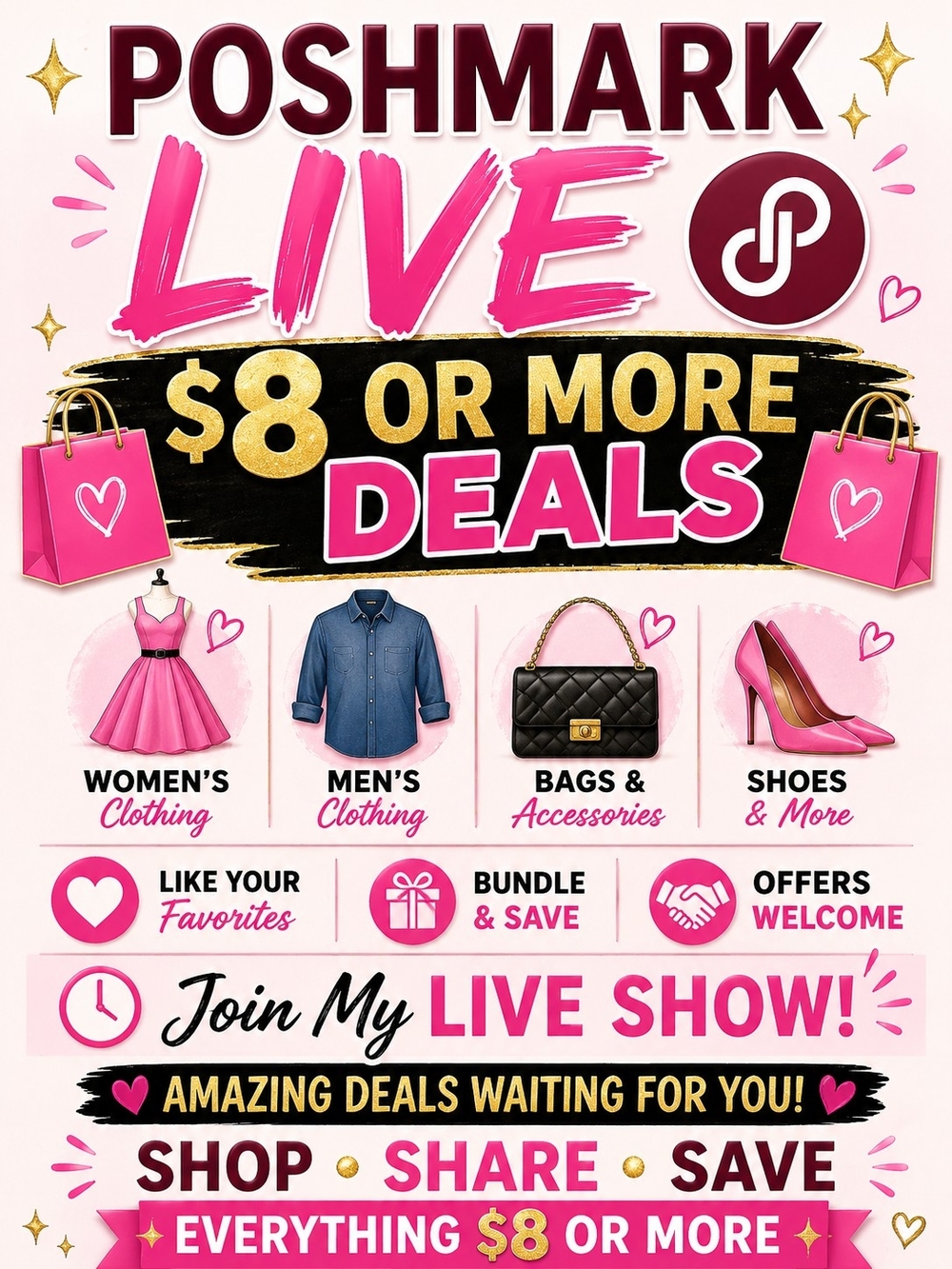 $8 Or More Deal Live Show